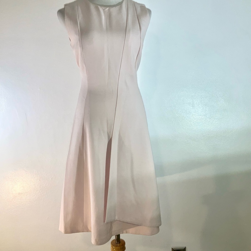 Boss Chic Pale Pink Sleeveless Midi Dress